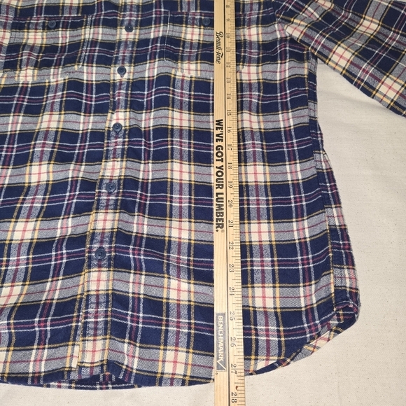 J. Crew Plaid Flannel Xl Men's Button Down Shirt - Blue - Picture 4 of 11